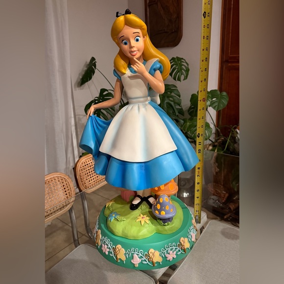 Disney Big Fig Alice in Wonderland Light-Up Statue Figurine Wonderland Mushrooms - Picture 10 of 14